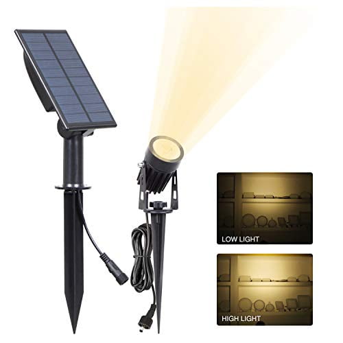 LED Solar Power Spotlight Waterproof Outdoor Garden Lamp Landscape Lights 6000K